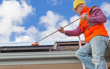 Praze An Beeble soft wash roof cleaning